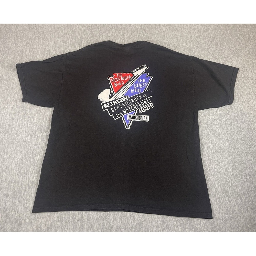 VTG 2000 Y2K KGON Rock Waterfront STEVE MILLER BAND GUESS WHO Shirt Portland XL - Picture 3 of 7